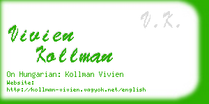 vivien kollman business card